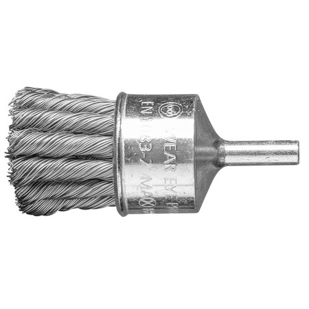 PFERD 1'' PSF Knot End Brush - .014 CS Wire, 1/4" Shank 764398